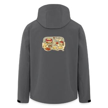 Swan Lake Holidays - Men’s Recycled Softshell Jacket by Stanley/Stella - anthracite - Back - AI Model Male 185 light (185cm)