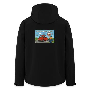 Autista_old_school - Veste softshell homme en polyester recyclé Stanley/Stella - noir - Dos - AI Model Male 185 light (185cm)