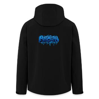 Graffiti  MAXIMILIAN Prénom cadeau idéal imprimabl - Veste softshell homme en polyester recyclé Stanley/Stella - noir - Dos - AI Model Male 185 light (185cm)
