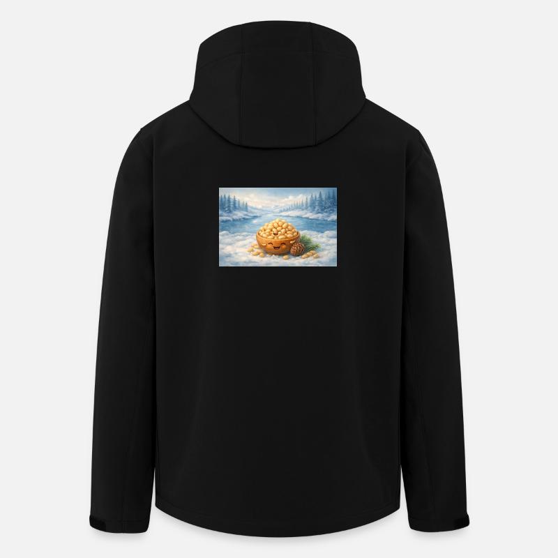 Pine nuts - Men’s Recycled Softshell Jacket by Stanley/Stella - black