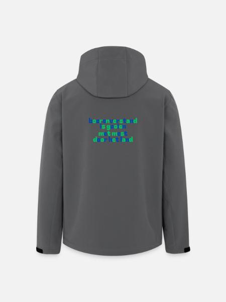 Bunte Landwirtschaftsslogan - Recycelte Männer Softshell-Jacke von Stanley/Stella - Schwarz