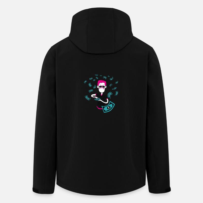 Millionär - Recycelte Männer Softshell-Jacke von Stanley/Stella - Schwarz