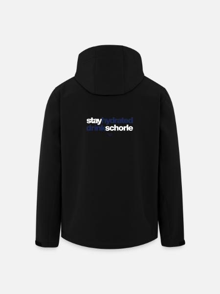 Stay Hydrated Drink Spritzer - Men’s Recycled Softshell Jacket by Stanley/Stella - black