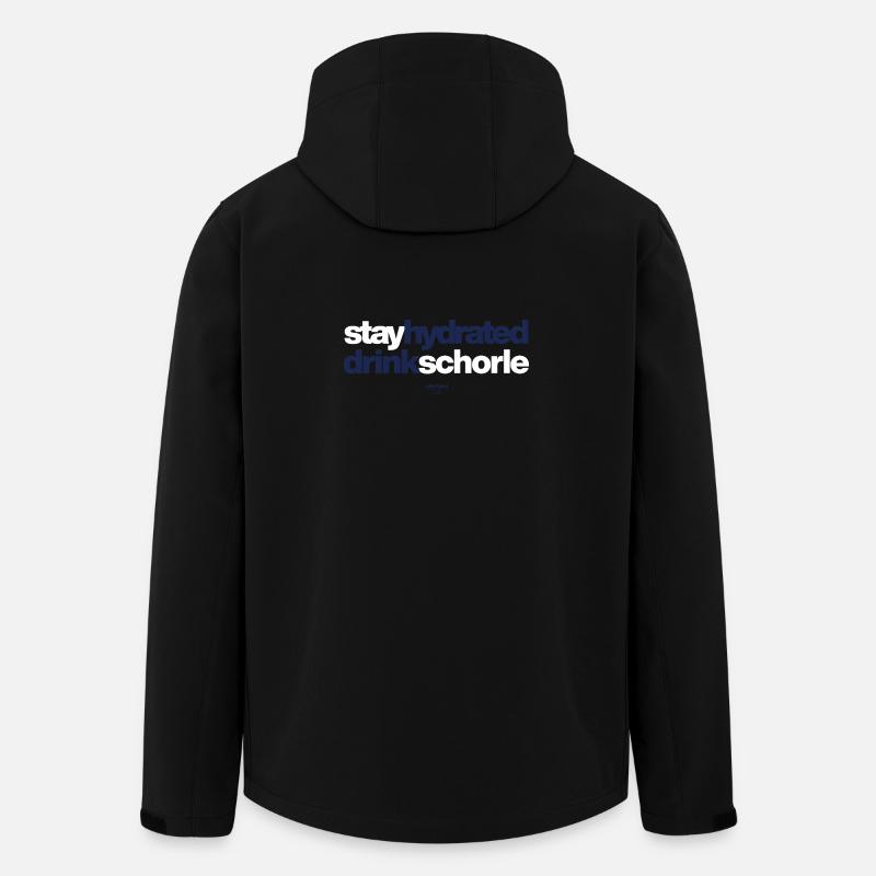stay hydrated drink schorle - Recycelte Männer Softshell-Jacke von Stanley/Stella - Schwarz