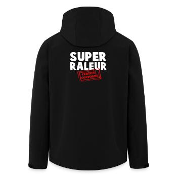 Super Raleur Certifié Conformé - Veste softshell homme en polyester recyclé Stanley/Stella - noir - Dos - AI Model Male 185 light (185cm)