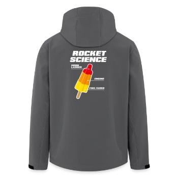 Rocket science popsicle science de fusée - Veste softshell homme en polyester recyclé Stanley/Stella - charbon - Dos - AI Model Male 185 light (185cm)