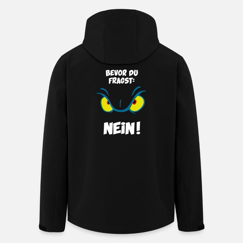 Bevor du fragst: Nein! - Recycelte Männer Softshell-Jacke von Stanley/Stella - Schwarz