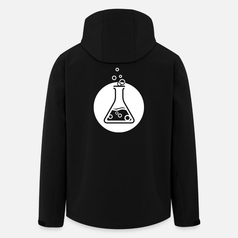 Fiole Scientifique Chimie Symbole Erlenmeyer - Veste softshell homme en polyester recyclé Stanley/Stella - noir