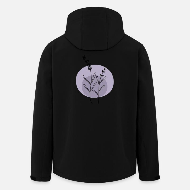 Lavendel schwarz lila - Recycelte Männer Softshell-Jacke von Stanley/Stella - Schwarz