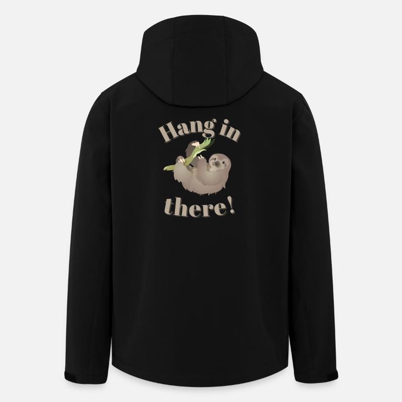 Hang in There - Motivational Theme - Recycelte Männer Softshell-Jacke von Stanley/Stella - Schwarz