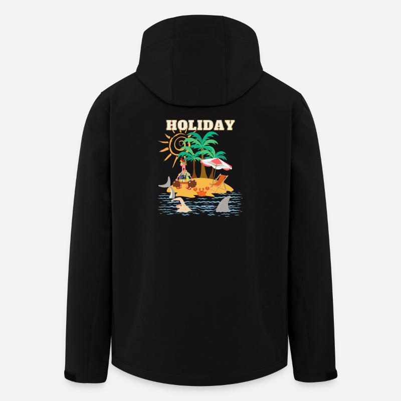 Holiday ART - Recycelte Männer Softshell-Jacke von Stanley/Stella - Schwarz