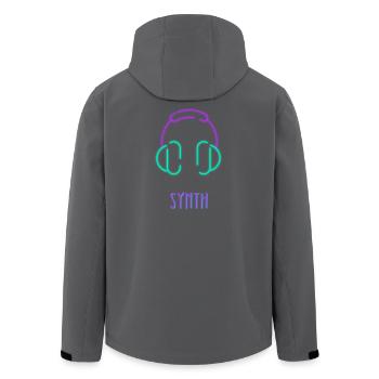 Casques synthés Esthétique de la musique électronique - Veste softshell homme en polyester recyclé Stanley/Stella - noir - Dos - AI Model Male 185 light (185cm)