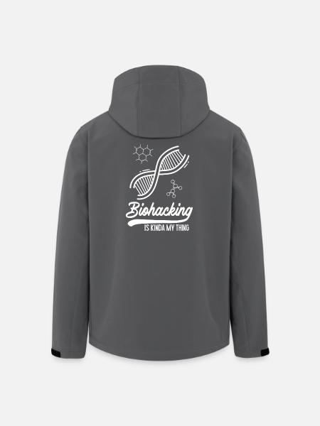 Biohacking is kinda my thing - Men’s Recycled Softshell Jacket by Stanley/Stella - black