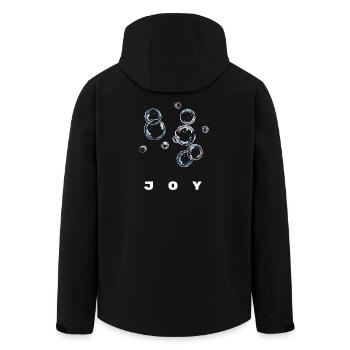 Joy, Bubble Happiness Positive Energy Shirt - Veste softshell homme en polyester recyclé Stanley/Stella - noir - Dos - AI Model Male 185 light (185cm)
