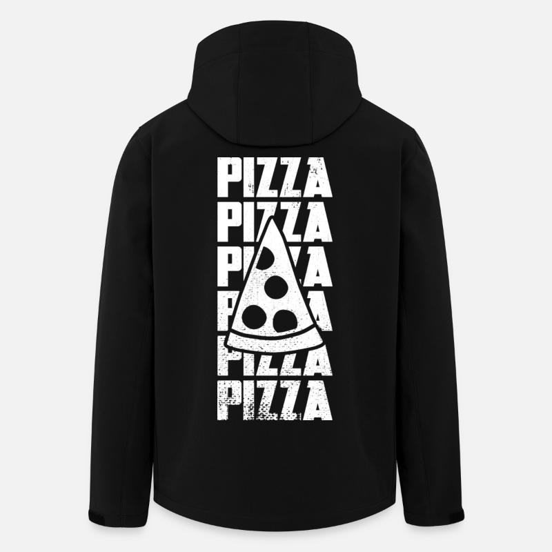 Tranche de pizza - Veste softshell homme en polyester recyclé Stanley/Stella - noir
