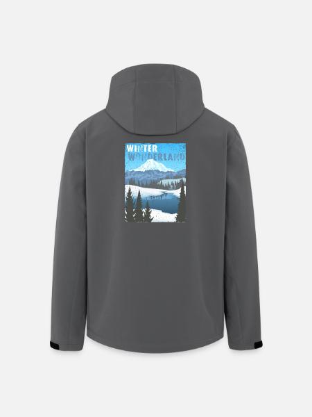 Winter Wonderland - public domain modificated - Recycelte Männer Softshell-Jacke von Stanley/Stella - Schwarz