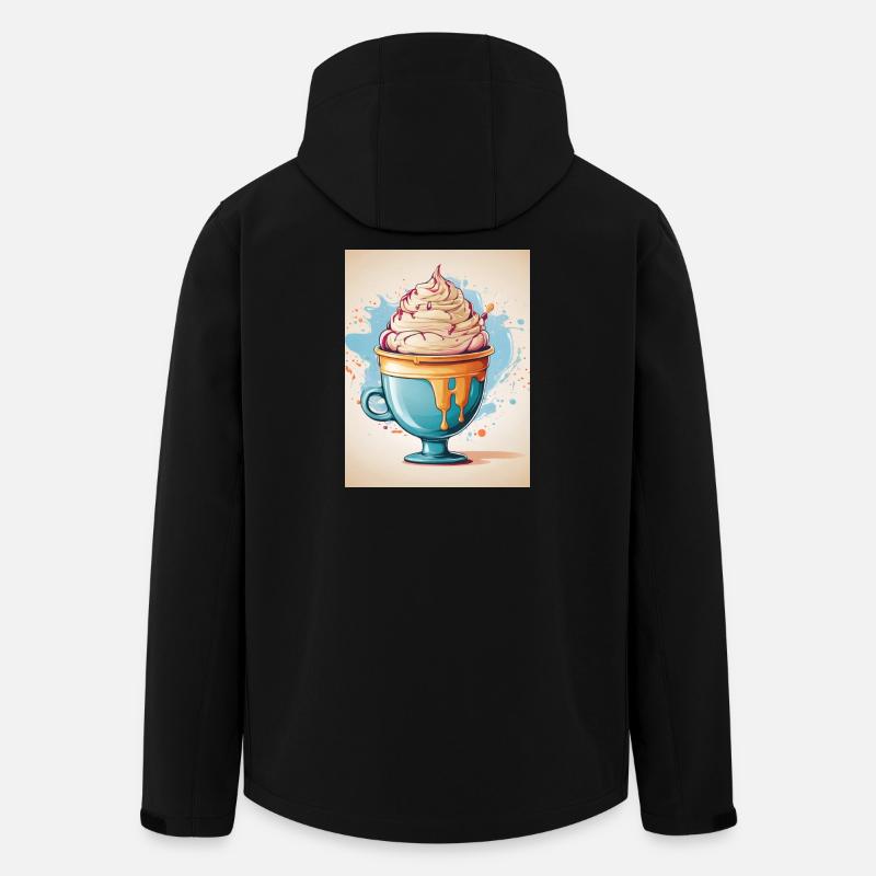 Eisbecher Sommer - Recycelte Männer Softshell-Jacke von Stanley/Stella - Schwarz