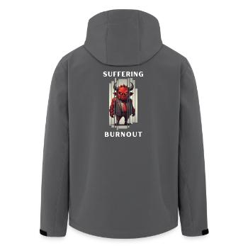 Syndrome d'épuisement professionnel - Veste softshell homme en polyester recyclé Stanley/Stella - noir - Dos - AI Model Male 185 light (185cm)