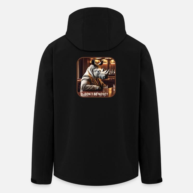 Don't be curious - Men’s Recycled Softshell Jacket by Stanley/Stella - black