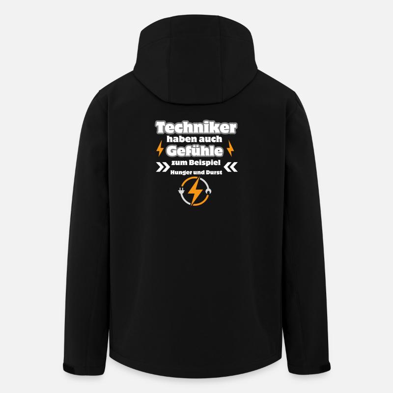 Techniker Gefühle - Recycelte Männer Softshell-Jacke von Stanley/Stella - Schwarz