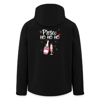 Weihnachten Prosecco - Recycelte Männer Softshell-Jacke von Stanley/Stella - Schwarz - Hinten - AI Model Male 185 light (185cm)