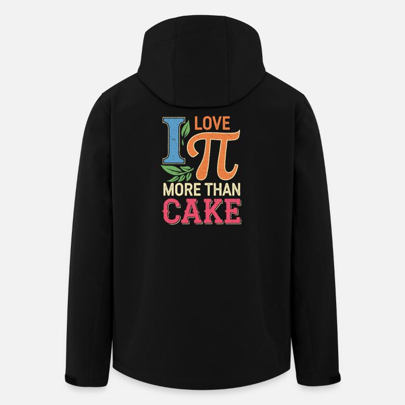 I Love Pi More Than Cake - Men’s Recycled Softshell Jacket by Stanley/Stella - black
