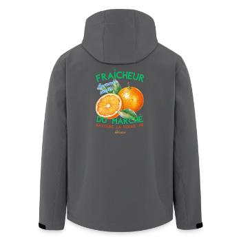 Fraicheur du marché - Men’s Recycled Softshell Jacket by Stanley/Stella - black - Back - AI Model Male 185 light (185cm)