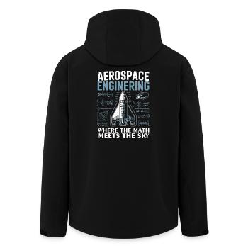 Aerospace Engineering Math Humor Design - Veste softshell homme en polyester recyclé Stanley/Stella - noir - Dos - AI Model Male 185 light (185cm)