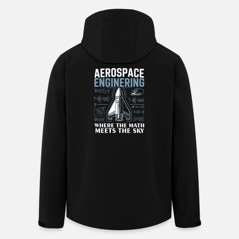 Aerospace Engineering Math Humor Design - Veste softshell homme en polyester recyclé Stanley/Stella - noir