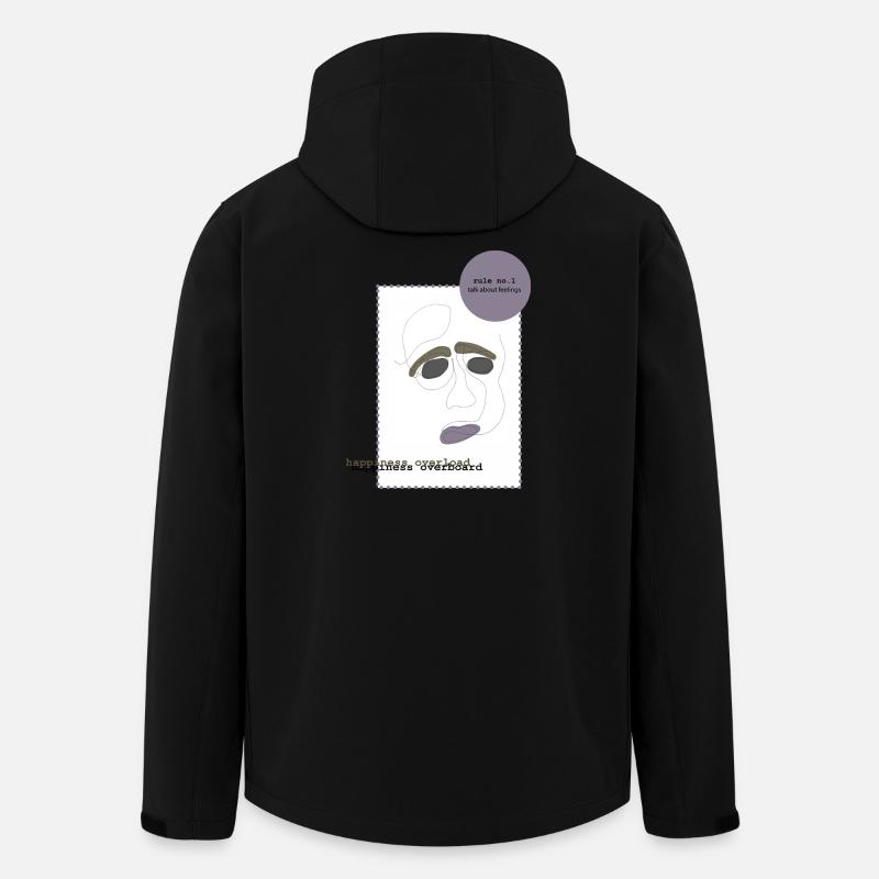 talk about feelings 1 - Men’s Recycled Softshell Jacket by Stanley/Stella - black