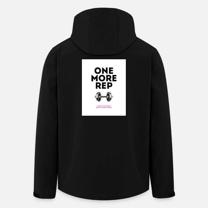 Gym Motivation Noch ein Wiederholungsdesign - Recycelte Männer Softshell-Jacke von Stanley/Stella - Schwarz