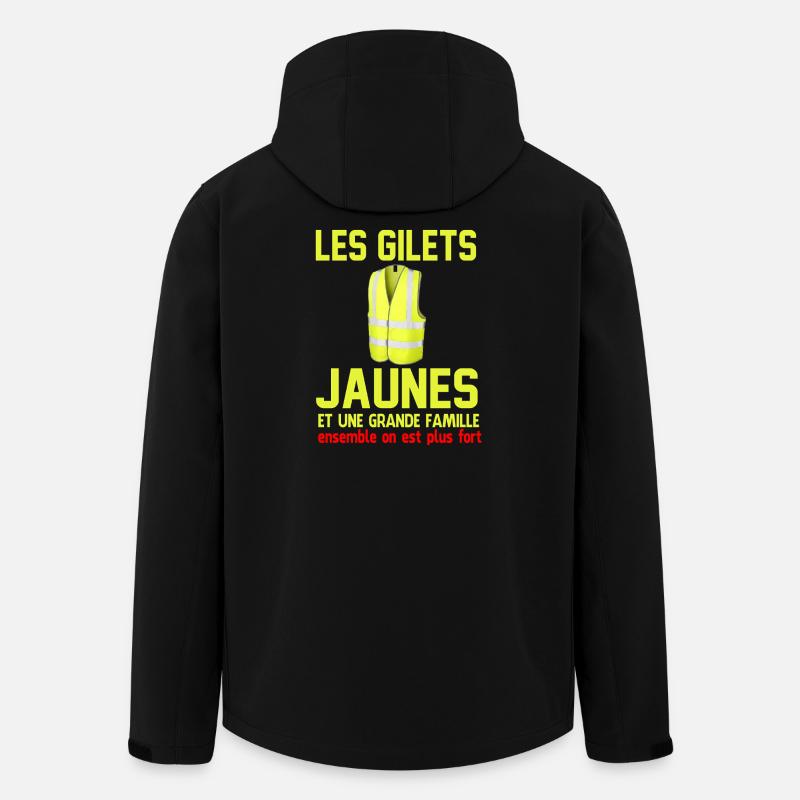 Yellow Wests T-Shirt - Recycelte Männer Softshell-Jacke von Stanley/Stella - Schwarz