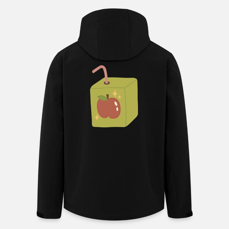 Skurriles Design der Apfelsaftdose - Recycelte Männer Softshell-Jacke von Stanley/Stella - Schwarz