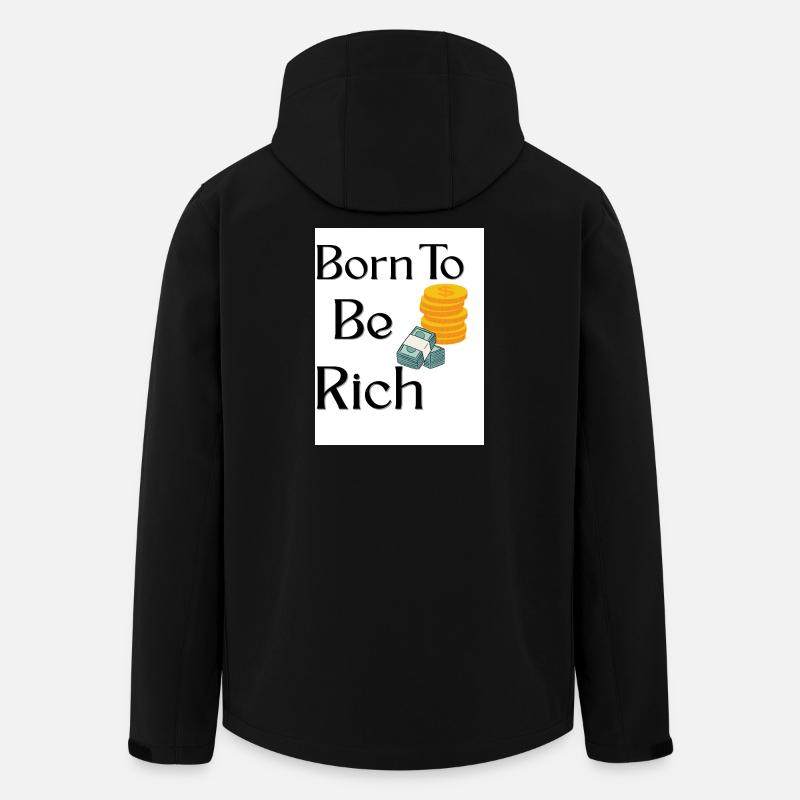 Geburt zum Reichtum DesignerTee - Recycelte Männer Softshell-Jacke von Stanley/Stella - Schwarz