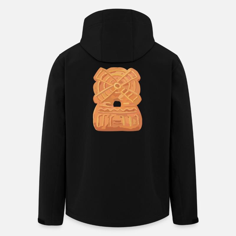 Moulin à spéculoos - Veste softshell homme en polyester recyclé Stanley/Stella - noir