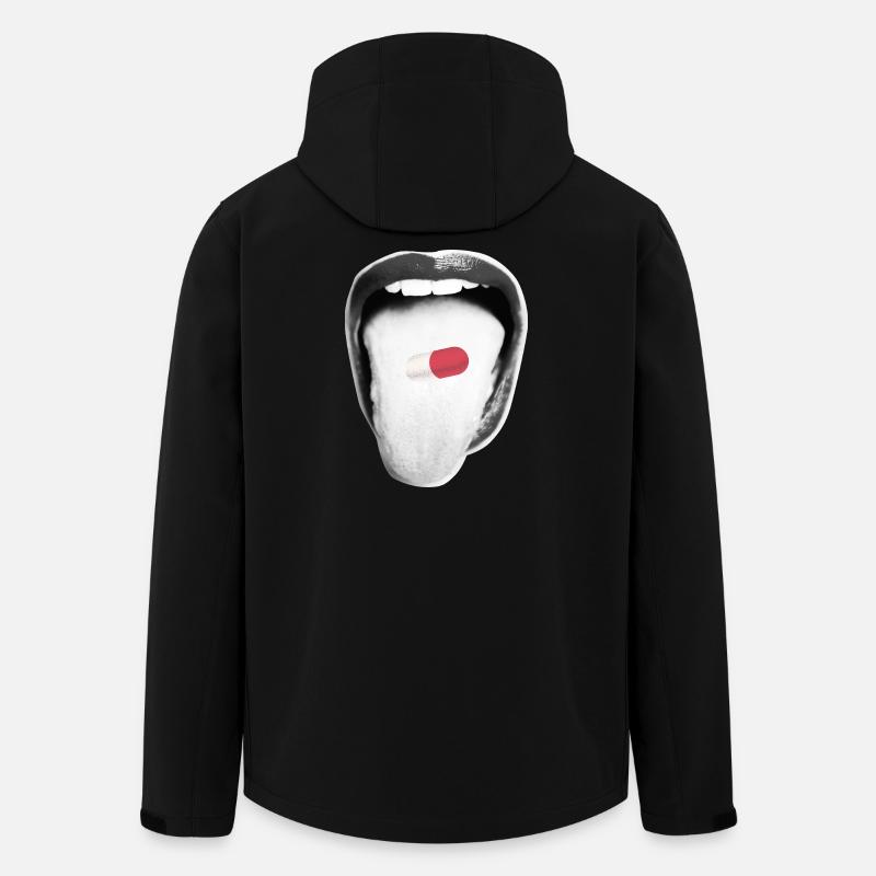 Capsule Tongue Pop - Men’s Recycled Softshell Jacket by Stanley/Stella - black