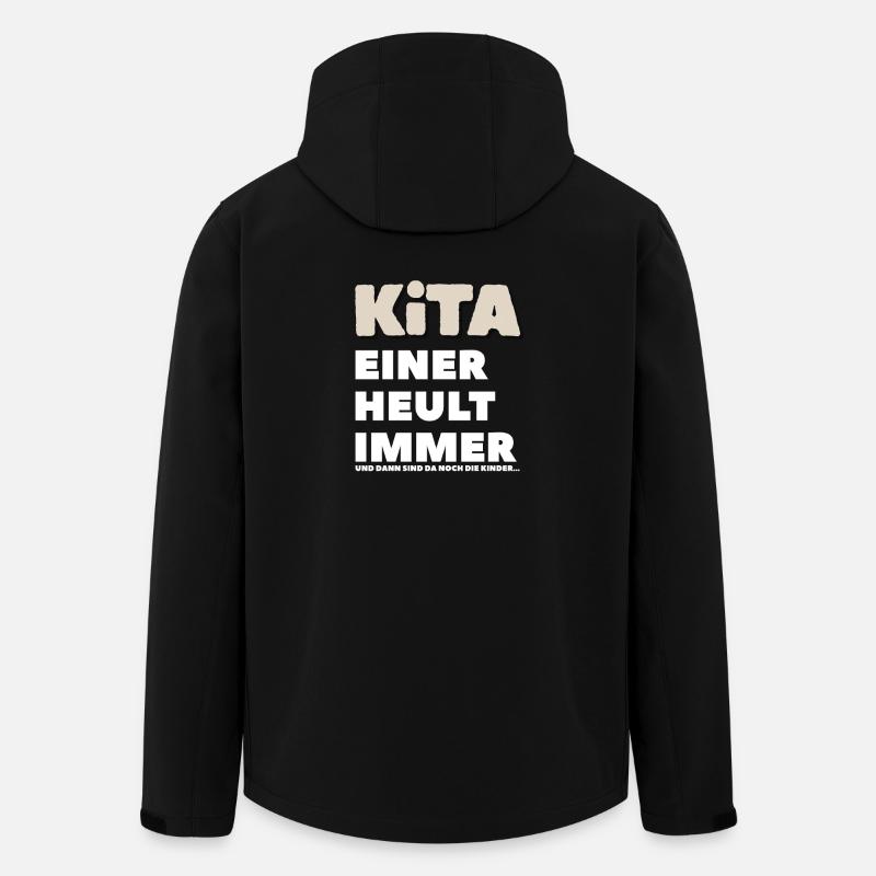 Kindergarten Someone is always crying - Men’s Recycled Softshell Jacket by Stanley/Stella - black