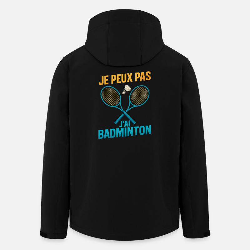 I can't I have badminton - Men’s Recycled Softshell Jacket by Stanley/Stella - black