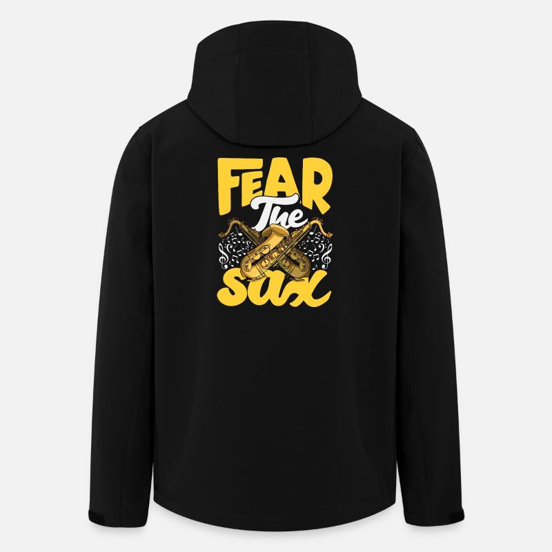 Saxofon - Recycelte Männer Softshell-Jacke von Stanley/Stella - Schwarz