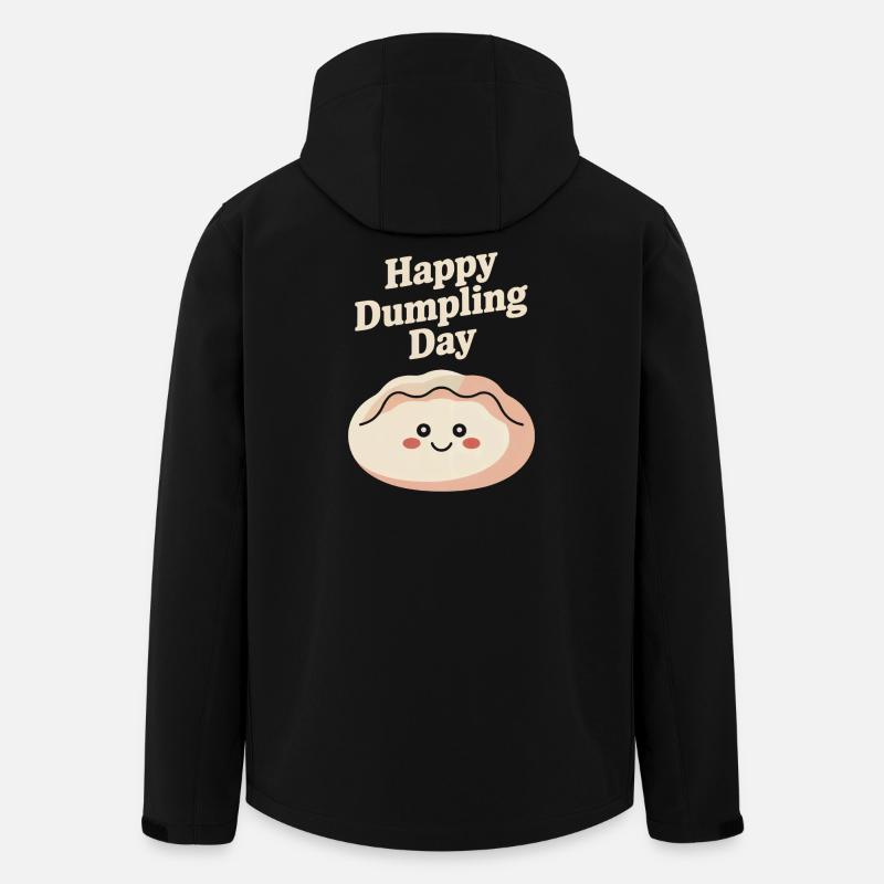 Happy Dumpling Day - Men’s Recycled Softshell Jacket by Stanley/Stella - black