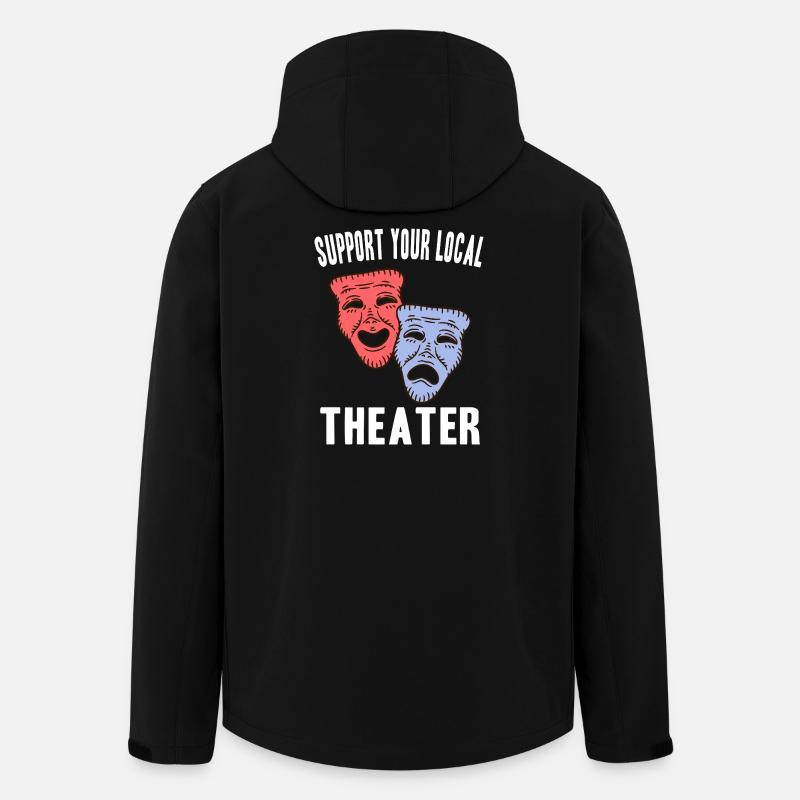Theatre Actor Gift Ideas - Men’s Recycled Softshell Jacket by Stanley/Stella - black
