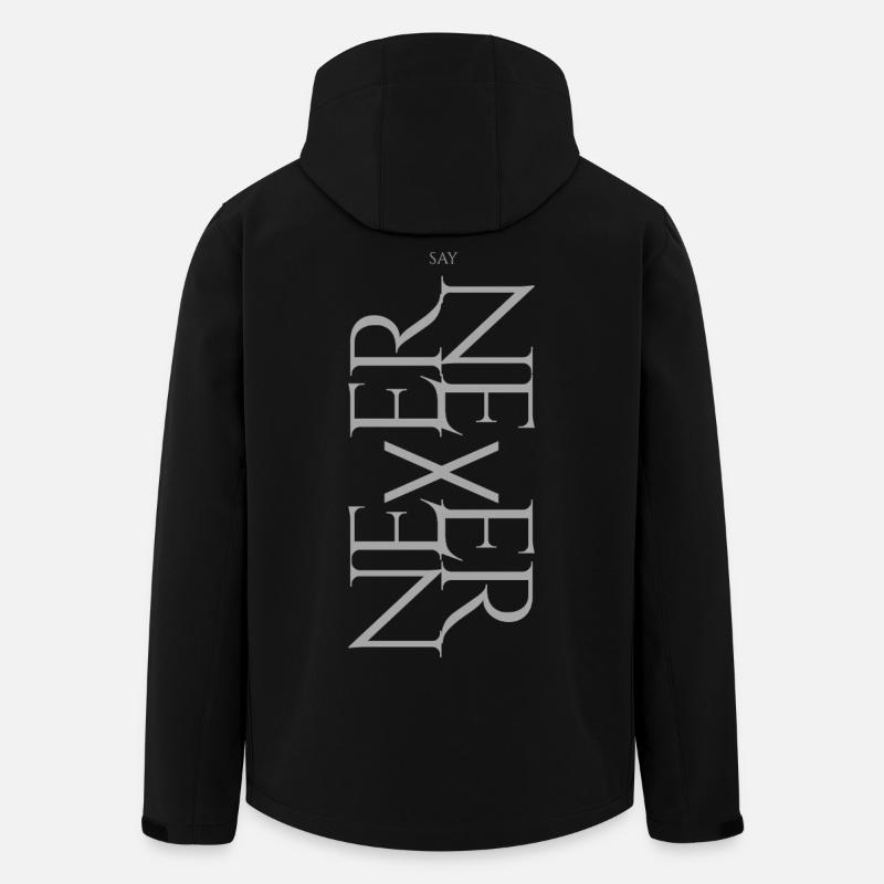 NEVER SAY NEVER – Statement Design - Men’s Recycled Softshell Jacket by Stanley/Stella - black