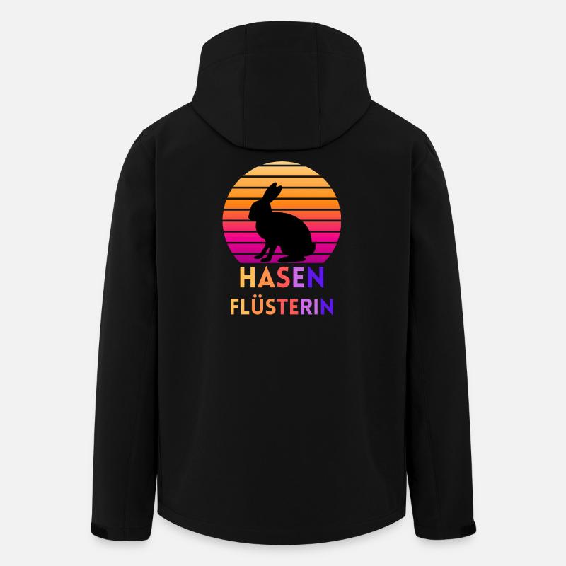 Hase Flüsterin - Recycelte Männer Softshell-Jacke von Stanley/Stella - Schwarz