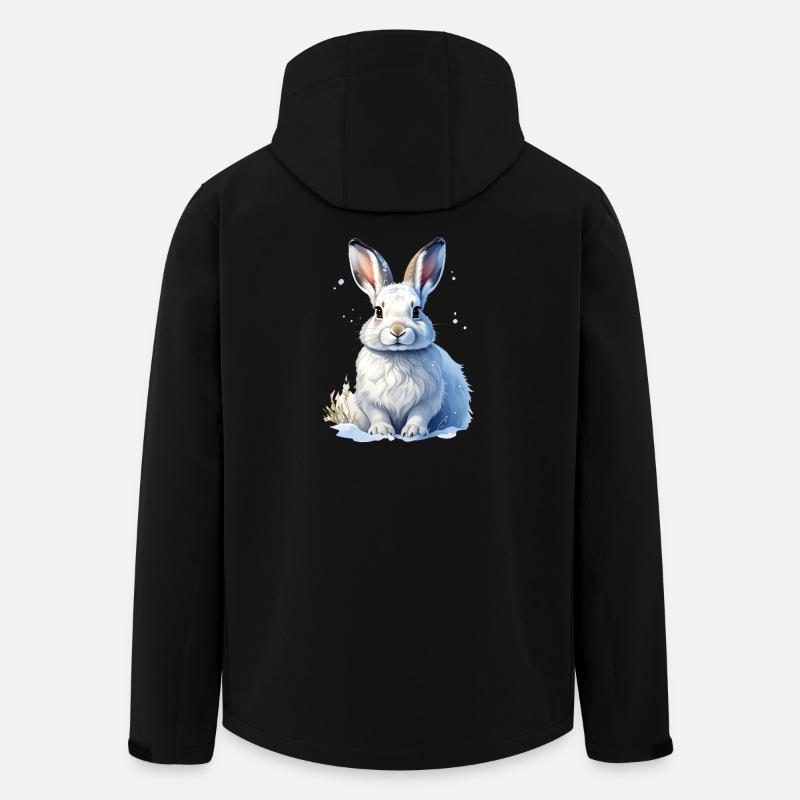 Schneehase - Recycelte Männer Softshell-Jacke von Stanley/Stella - Schwarz