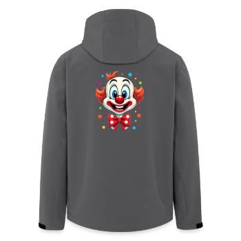 Karneval Clown Kostüm Fasching Fastnacht - Recycelte Männer Softshell-Jacke von Stanley/Stella - Schwarz - Hinten - AI Model Male 185 light (185cm)
