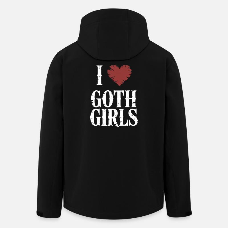 Ich liebe Goth Girls - Recycelte Männer Softshell-Jacke von Stanley/Stella - Schwarz
