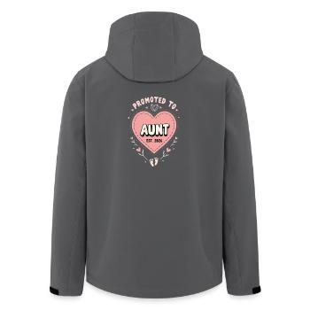 Tante 2026 Tante 2026 Befördert zu Tante 2026 - Recycelte Männer Softshell-Jacke von Stanley/Stella - Schwarz - Hinten - AI Model Male 185 light (185cm)