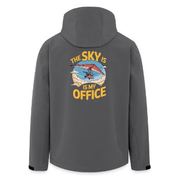 Drachenflieger Hängegleiter Luftsport Enthusiasten - Recycelte Männer Softshell-Jacke von Stanley/Stella - Schwarz - Hinten - AI Model Male 185 light (185cm)