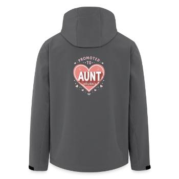 Tante 2026 Tante 2026 Befördert zu Tante 2026 - Recycelte Männer Softshell-Jacke von Stanley/Stella - Schwarz - Hinten - AI Model Male 185 light (185cm)