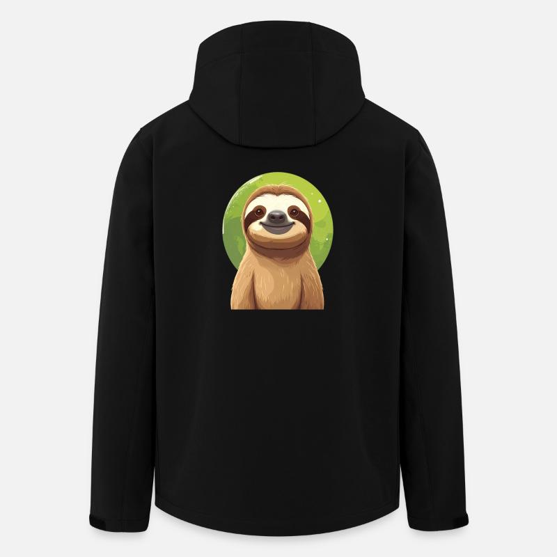 Faultier - Recycelte Männer Softshell-Jacke von Stanley/Stella - Schwarz